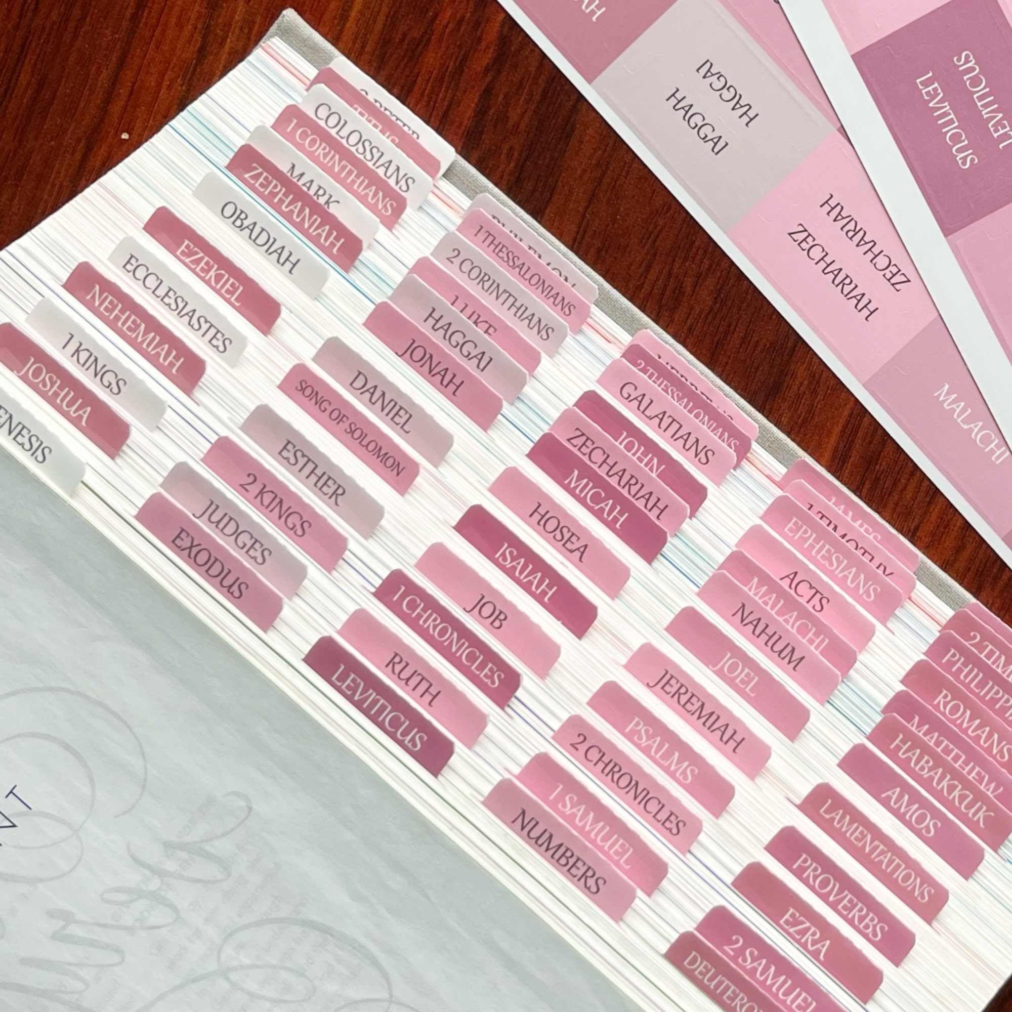 Free Printable Bible Tab Spacing Template