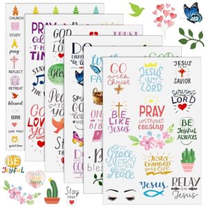Amazon Laumoi 48 Sheet 1419 Pieces Christian Bible Stickers Motivation Scripture Planner Journaling Sticker Devotional Encouragement Notes Goals Planner Reminder Bible Accessories Sunday Fun Day 16 Styles Office Products