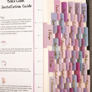 Amazon Lumintutu Laminated Bible Tabs Gold Foil Large Print Bible Study Journaling Supplies Christian Gift For Women And Men Index Tabs For Old And New Testament She Reads Truth Bible Purple