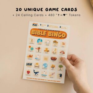 Amazon Markt Bible Bingo Game Bible Games For Adults And Family Sunday School Crafts Christian Games Faith Based Trivia Board Game And Church Classroom Resources Home Kitchen
