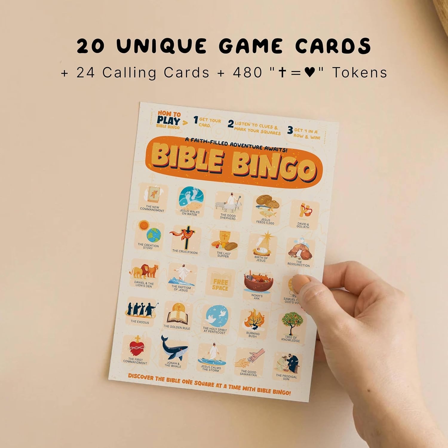 Amazon Markt Bible Bingo Game Bible Games For Adults And Family Sunday School Crafts Christian Games Faith Based Trivia Board Game And Church Classroom Resources Home Kitchen
