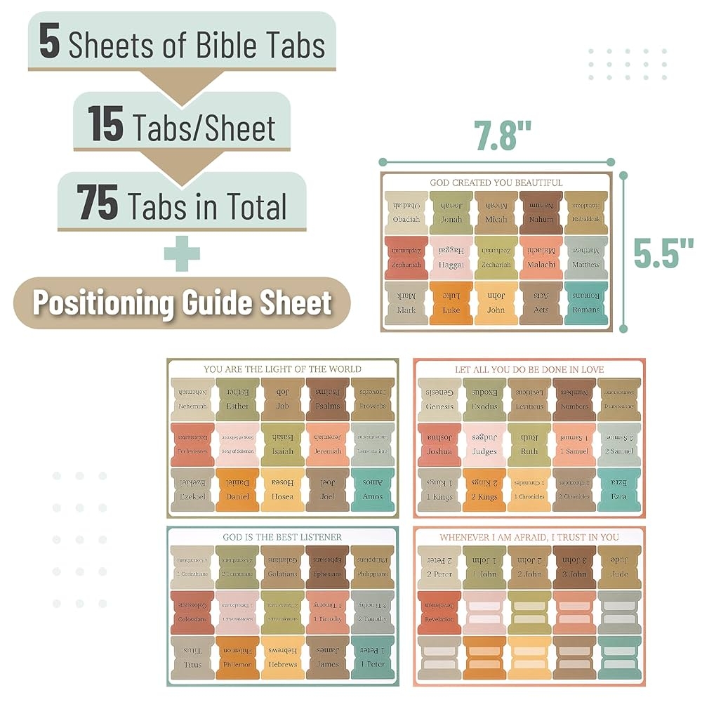 Amazon Mr Pen Bible Tabs 75 Tabs Boho Style Laminated Bible Tabs For Women And Men Bible Tabs For Study Bible Bible Index Tabs Bible Book Tabs Bible Labels Tabs Mr