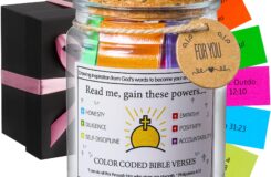 Amazon MWMXNNT Bible Verse Jar Christian Gifts For Women Mom Friend Teen Decorative Glass Inspirational Scripture Jar With 96 Bible Verse 48 inch Ribbon Bow Home Kitchen