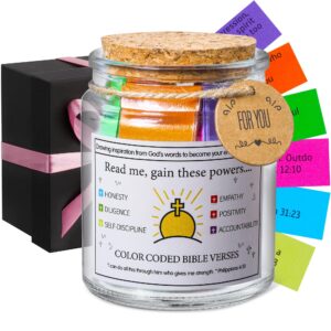 Amazon MWMXNNT Bible Verse Jar Christian Gifts For Women Mom Friend Teen Decorative Glass Inspirational Scripture Jar With 96 Bible Verse 48 inch Ribbon Bow Home Kitchen