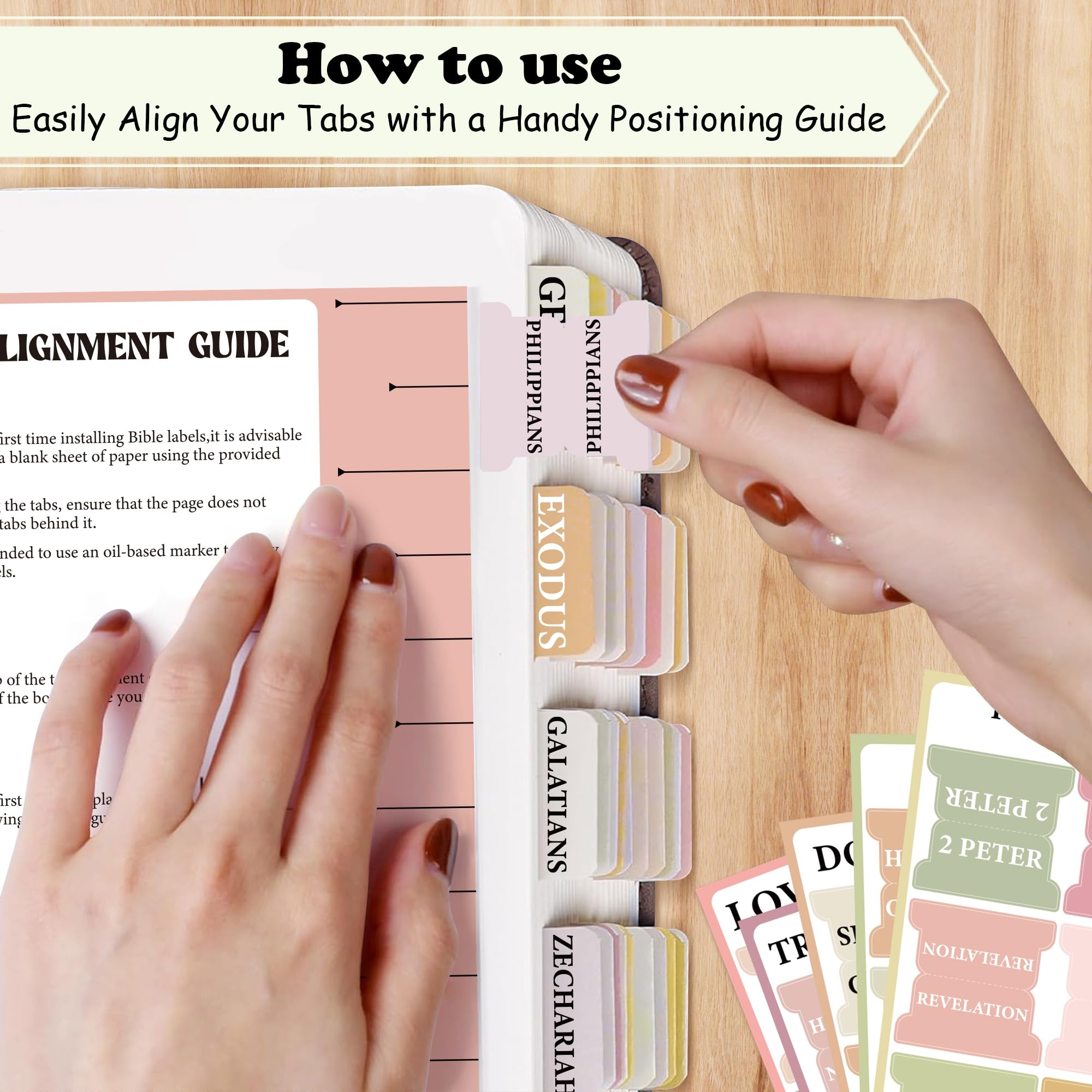 Printable Bible Tab Alignment Guide