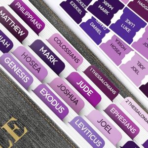 Amazon Only Zest Purple Bible Tabs 90 Large Print Bible Index Tabs For Study Bible Laminated Easy to Read Label Christian Gift For Women Men Kids Office Products