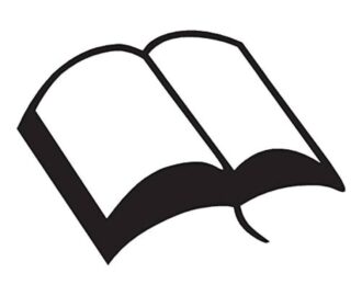 Amazon Open Bible Book Vinyl Decal Sticker 5 25 X 3 75 Black Automotive