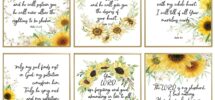 Amazon Positive Inspirational Motivational Bible Quotes Bible Verses Wall Decor Scripture Wall Art Print Christian Wall Decor Posters Religious Gifts For Women Sunflower Wall Decor For Girls Bedroom Posters Prints