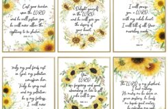 Amazon Positive Inspirational Motivational Bible Quotes Bible Verses Wall Decor Scripture Wall Art Print Christian Wall Decor Posters Religious Gifts For Women Sunflower Wall Decor For Girls Bedroom Posters Prints