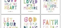 Amazon Positive Inspirational Quotes Poster Bible Verse Wall Art Print Christian Scripture Wall Art For Kids Boys Girls Bedroom Wall Decor Religious Gifts For Kids Psalms Proverbs God Wall Decor Posters
