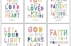 Amazon Positive Inspirational Quotes Poster Bible Verse Wall Art Print Christian Scripture Wall Art For Kids Boys Girls Bedroom Wall Decor Religious Gifts For Kids Psalms Proverbs God Wall Decor Posters