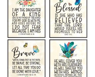 Amazon Positive Quotes Bible Verse Wall Art Print Scripture Wall Decor Religious Wall Decor Christian Wall Art For Women Bedroom Christian Poster Spiritual Gifts For Daughter Women Set Of 4 8x10 In Posters