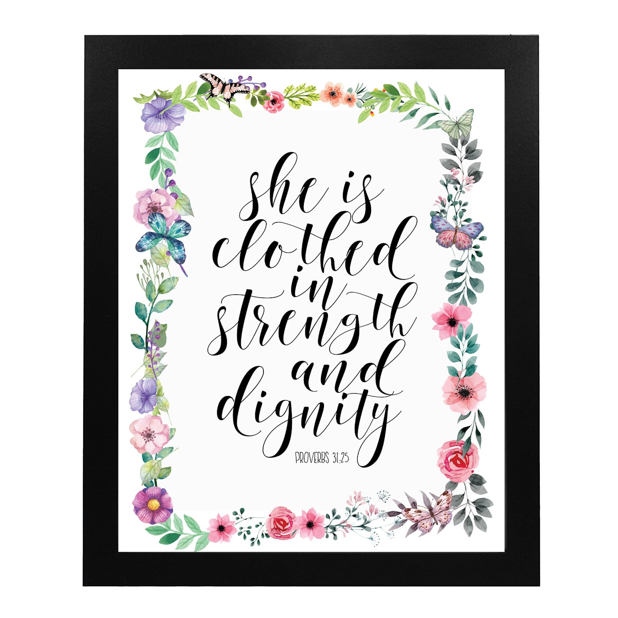 Amazon Proverbs 31 Woman Bible Verse Wall Art Our Scripture Wall Art Print Is The Ultimate Encouraging Christian Wall Decor Print For Home D corations Perfect Gift For That Special Lady Unframed 8x10 Home Kitchen
