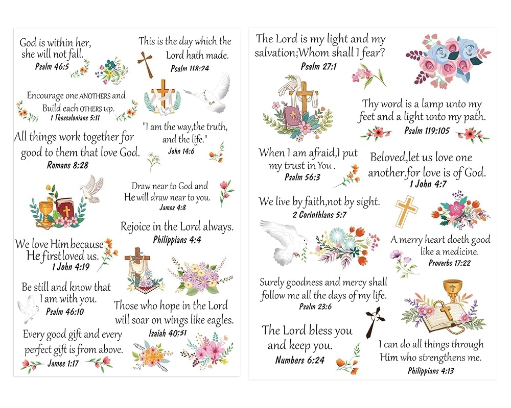 Bible Verses Printable Sheet