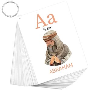 Amazon Skyygemm 26 Pcs Bible ABC Flash Cards Christian Bible Verse Alphabet Cards KJV Version Religious Scripture Memory With Stainless Steel Ring For Preschool Sunday School Toys Basket Suffers Toys