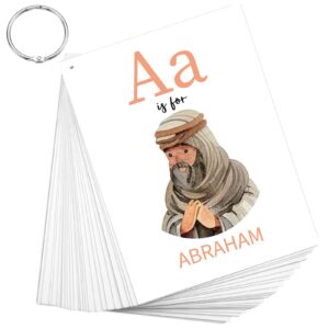 Amazon Skyygemm 26 Pcs Bible ABC Flash Cards Christian Bible Verse Alphabet Cards KJV Version Religious Scripture Memory With Stainless Steel Ring For Preschool Sunday School Toys Basket Suffers Toys