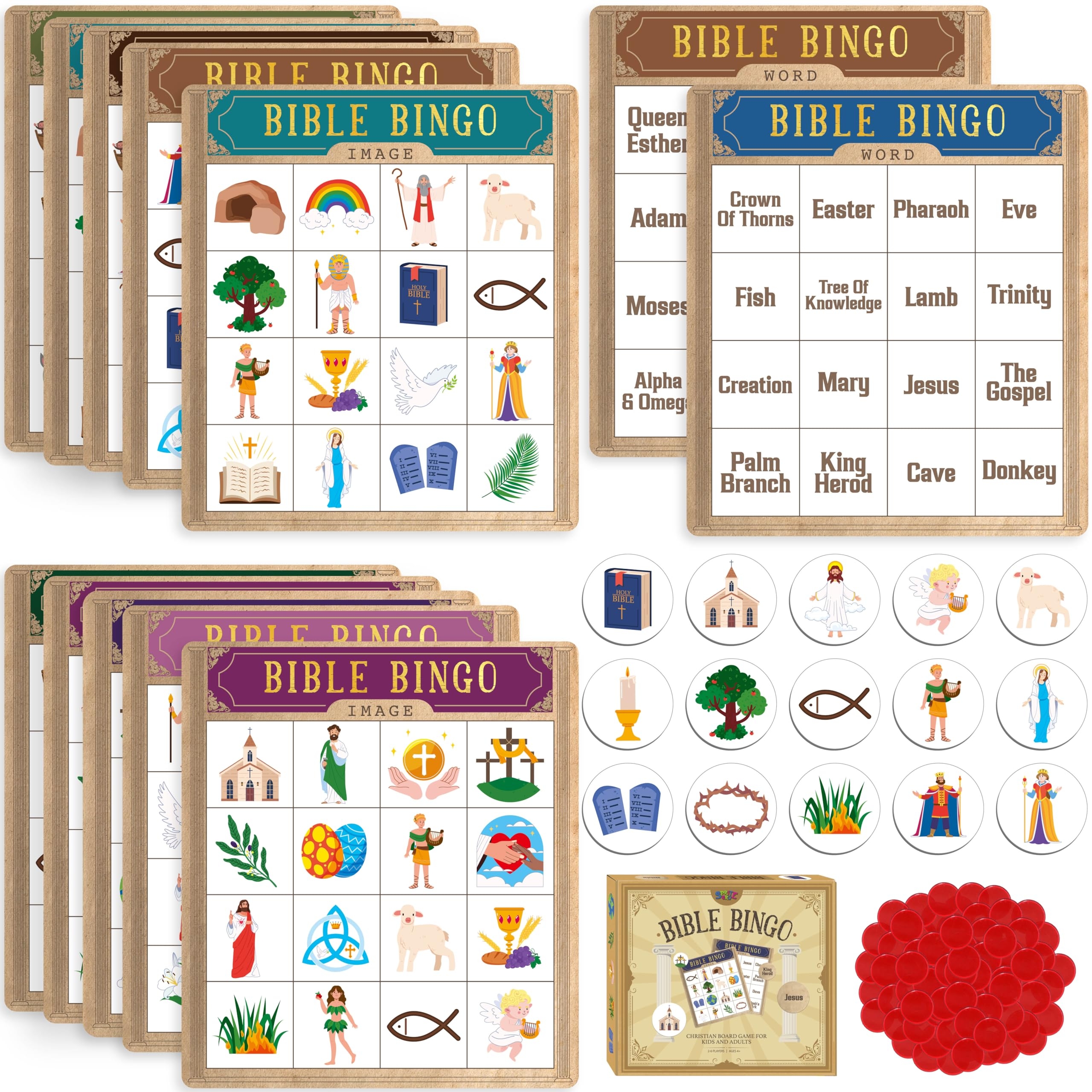 Amazon SpriteGru Bible Bingo Game Multiple Players Bingo 