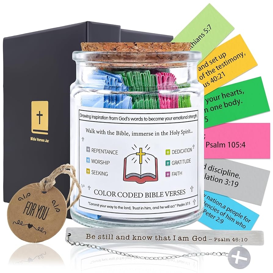 Amazon Square John Bible Verses In A Jar Bible Jar For Spiritual Enrichment 90 Color Cards Bible Verses Jar 1 Metal Bookmark The Hope Bible Verses Jar The Hope Jar Bible Verses For Christian Home 
