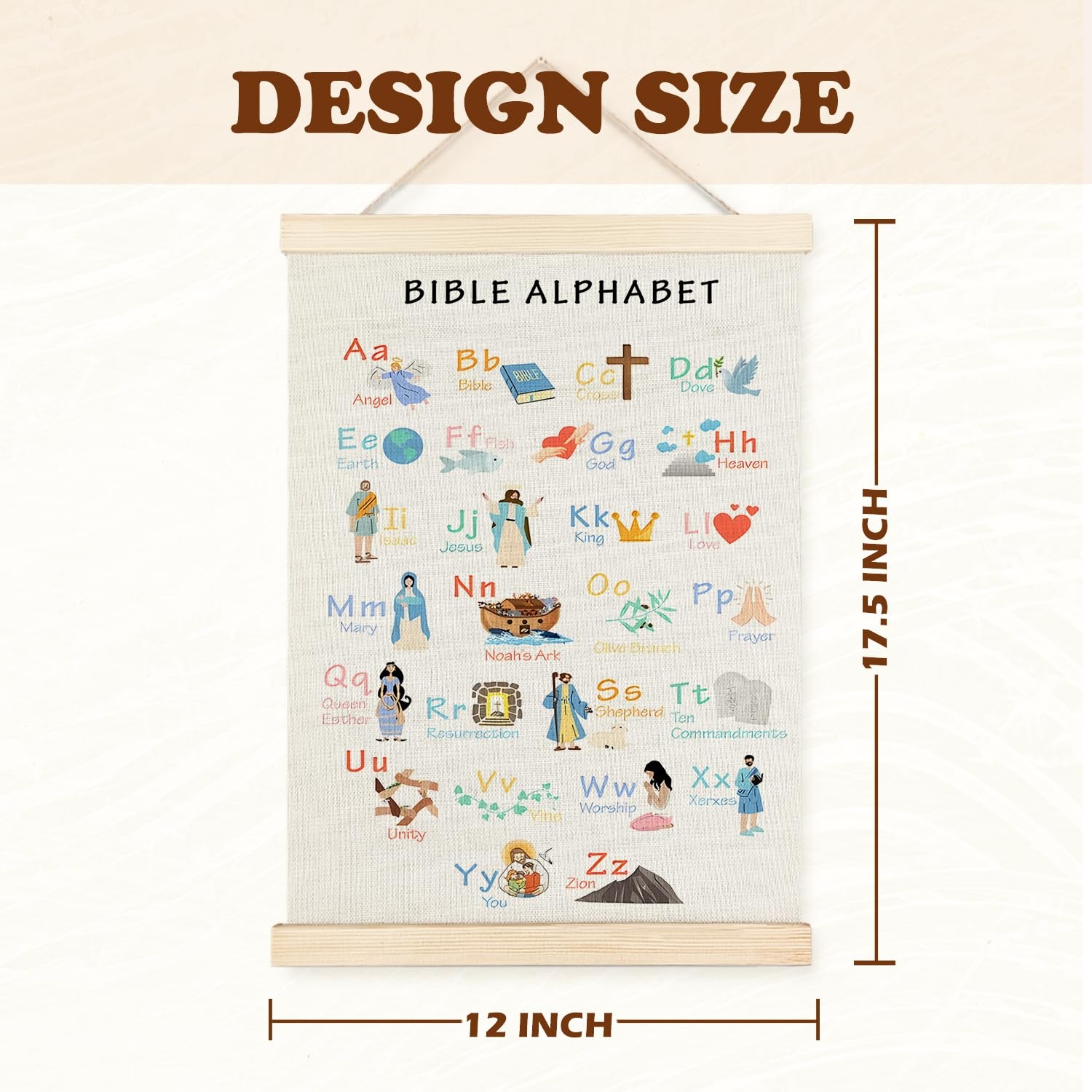 Amazon Supwhd Bible Verse Posters For Kids Bible Alphabet Poster Hanger Frame Christian Classroom Decor Alphabet Wall Decor For Classroom Church School Christian Home 12x16 Inches Posters Prints