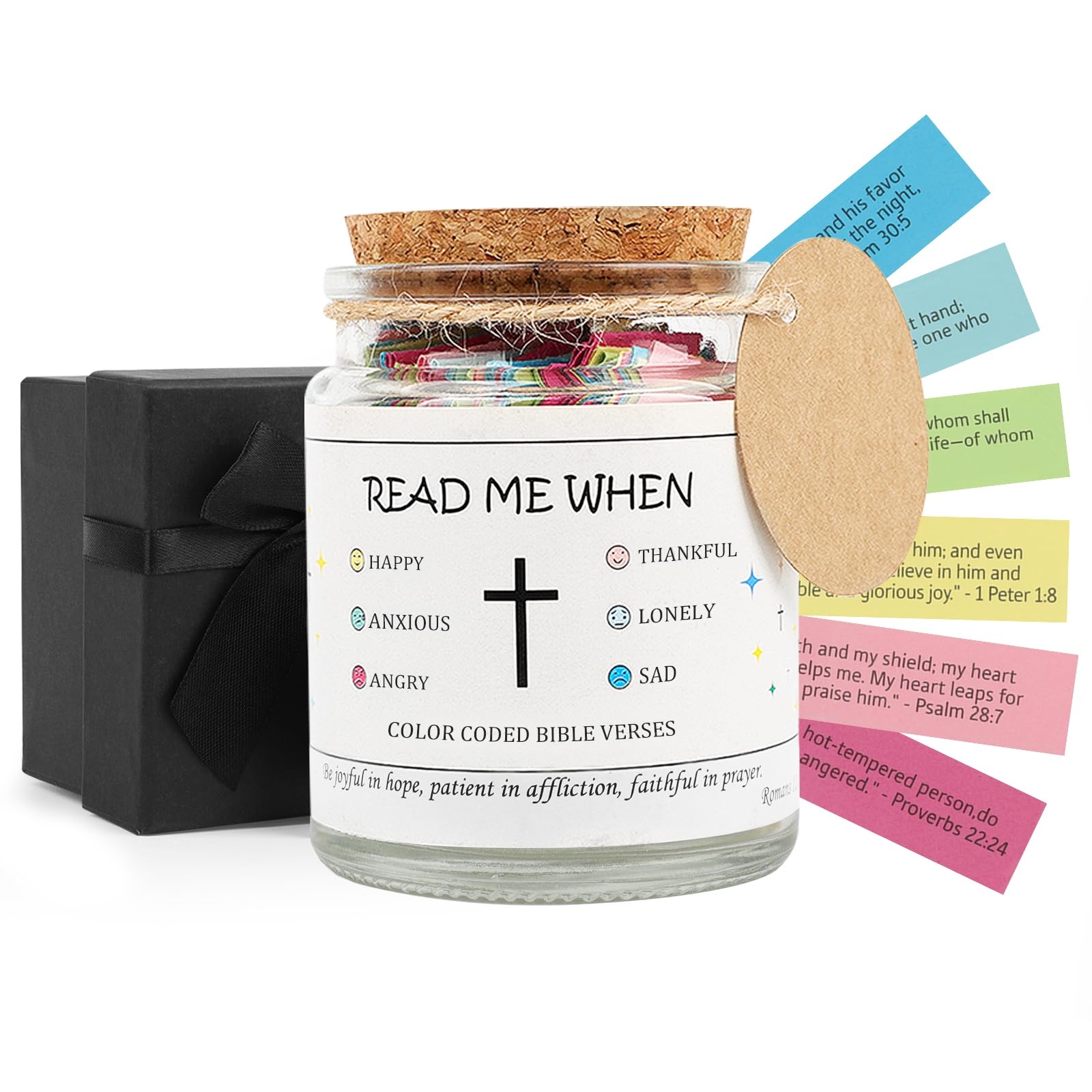 Amazon TaoQ C Bible Verse Jar Read Me When Bible Verses Jar Bible Verse Scripture Jar With Colored Biblical Verses Christian Bible Verse Jar For Women Men Religious Graduation Gift Bible Study