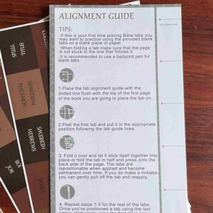 Amazon Thinkor Reposition Laminated Bible Tabs Large Print Stickers Easy To Read Apply Bible Tabs For Women Man Earthy Brown Office Products
