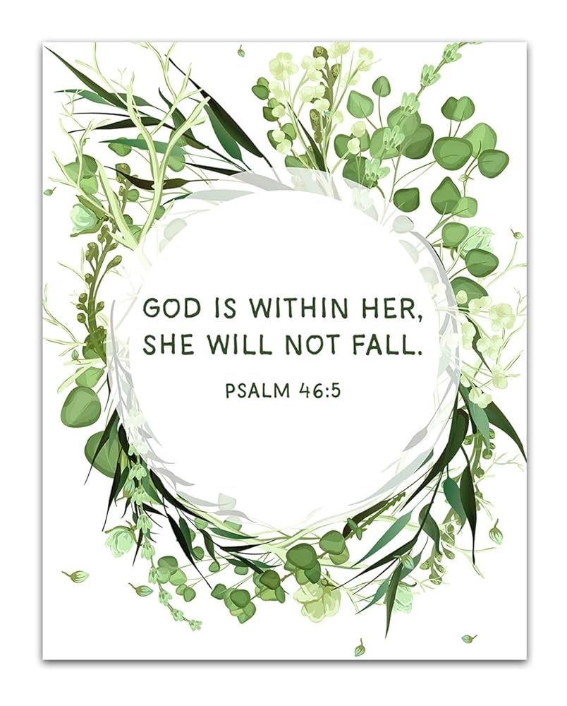 Amazon TJ Originals Bible Quotes For Strength Bible Quote Wall Art Let Your Faith Be Bigger Than Your Fears Goldfish Art Print Christian Gifts For Women Religious Verses