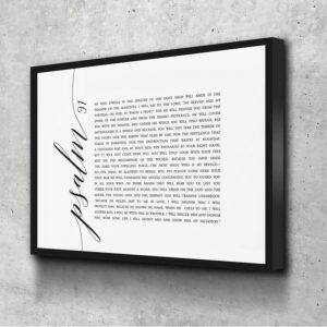 Amazon Whitefger Bible Verse Signs Psalm 91 Scripture Printable Wall Art Bible Verse Print Horizontal Christian Print For Living Room Large Size Christian Art Quotes Wall Decor 12 In X 16 In Ready To Hang Posters