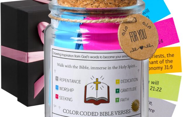 Amazon WMWXNNT Bible Verse Jar Christian Gifts For Women Men Birthday Gifts For Women Graduation Gift For Her Inspirational Scripture Jar With 96 Bible Verse 48 inch Ribbon Bow Home Kitchen