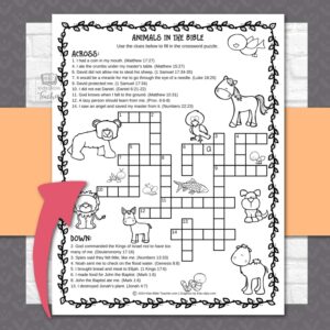 Animals In The Bible Activity Pages Kids Bible Teacher