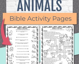 Animals In The Bible Activity Pages Kids Bible Teacher