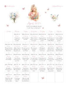 April 2024 Bible Reading Plan 30 Days Of Prayer Little Faith Blog