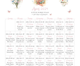April 2024 Bible Reading Plan 30 Days Of Prayer Little Faith Blog