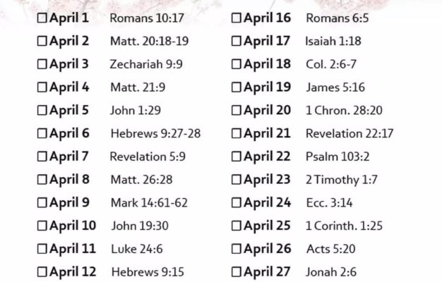 April s 30 Day Scripture Writing Challenge Bible Study Tips Bible Study Tools