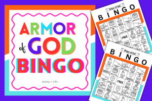 armor of god bingo free printable bible bingo game