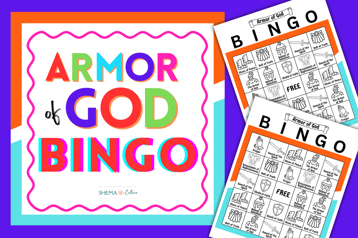 armor of god bingo free printable bible bingo game