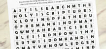 As I Search The Holy Scriptures Word Search Primary Singing