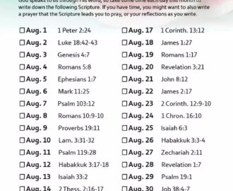 August 31 Day Scripture Writing Challenge Bible Study Tips Bible Study Tools
