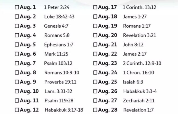 August 31 Day Scripture Writing Challenge Bible Study Tips Bible Study Tools