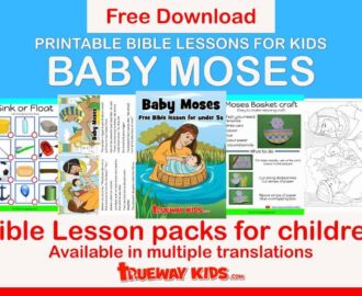 Baby Moses Bible Lesson For Kids Trueway Kids
