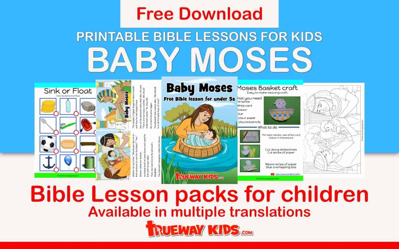 Baby Moses Bible Lesson For Kids Trueway Kids