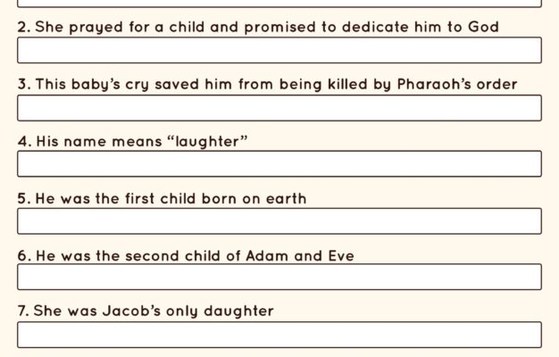 Baby Shower Bible Games 10 Free PDF Printables Printablee