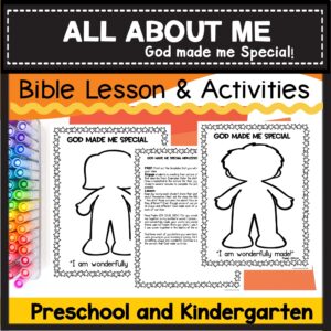 Back To School All About Me God Made Me Special Made By Teachers