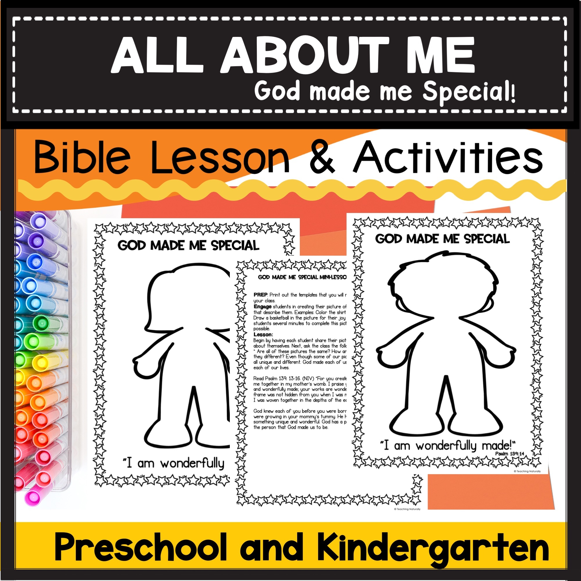Back To School All About Me God Made Me Special Made By Teachers
