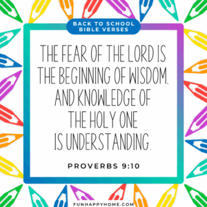 Back To School Bible Verses For Students Parents Teachers Fun Happy Home