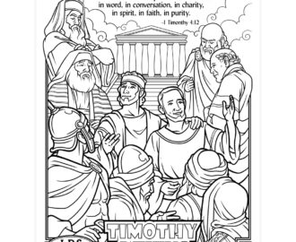 Be Thou An Example Of The Believers Coloring Page Printable