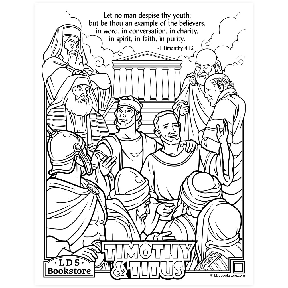 Be Thou An Example Of The Believers Coloring Page Printable