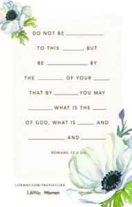 Be Truth Filled Scripture Memory Printables Lifeway Women