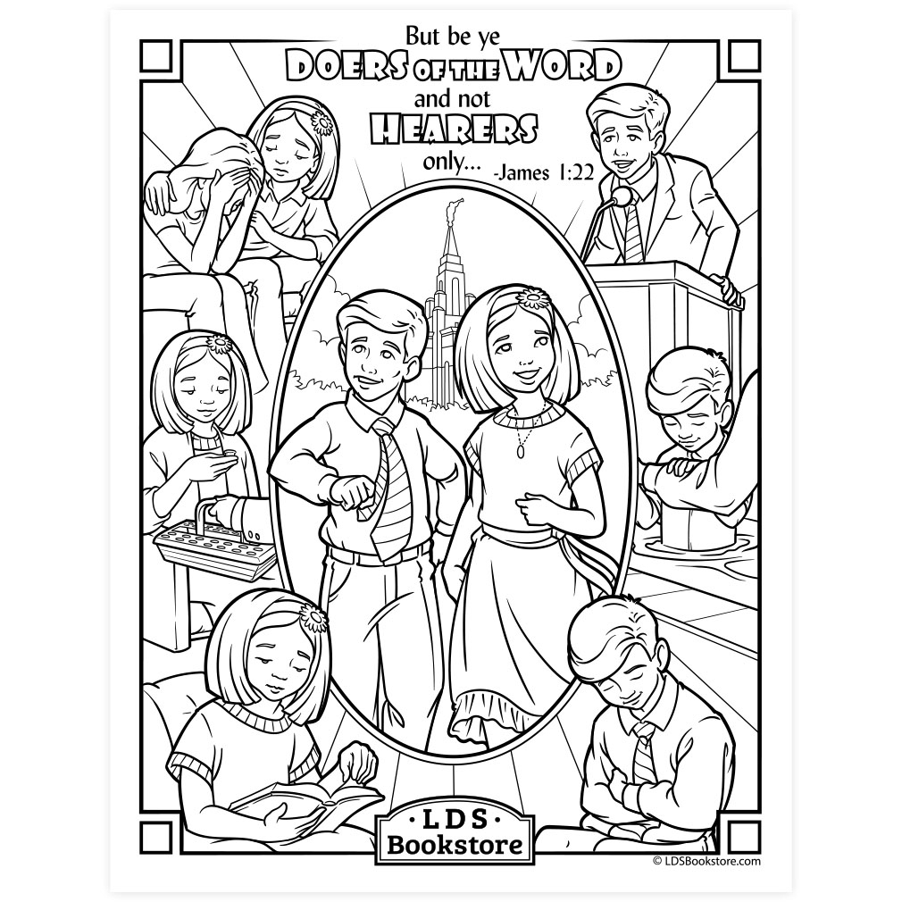 Be Ye Doers Of The Word Coloring Page Printable