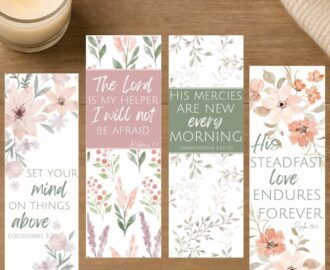 Beautiful Bible Verse Bookmarks Free Printables