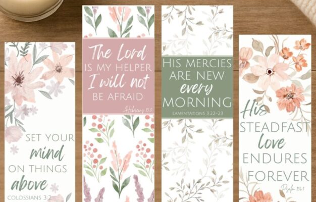 Beautiful Bible Verse Bookmarks Free Printables
